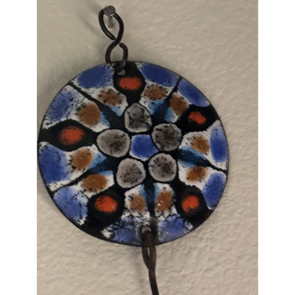 Cesar Vasquez Chile Copper Brass & Enamel Rooster handcrafted Wall Hanging